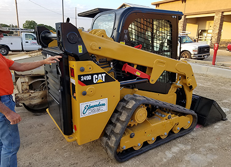 Photo Of An Edmondson Construction CAT 249D Skid Steer