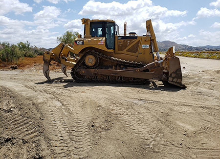 Photo Of An Edmondson Construction CAT D8T Dozer On The Job